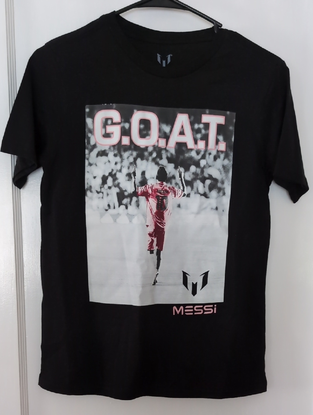 G.O.A.T. MESSI Graphic T-Shirt - Black